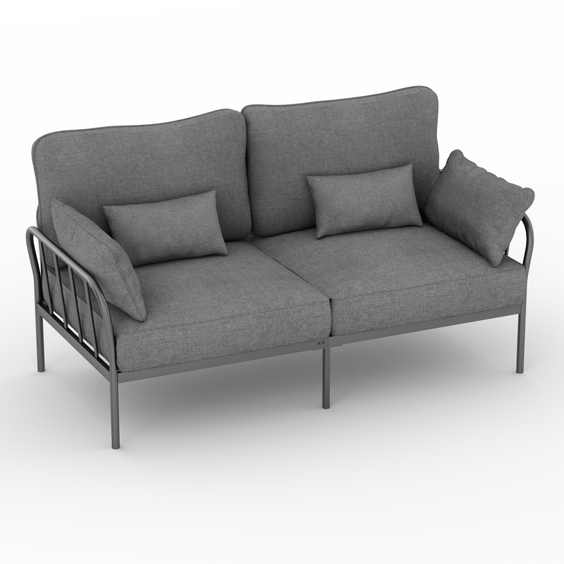 Metal 3 discount seater sofa