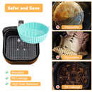 Air Fryer Silicone Pot, CAUTUM 2 Pack Reusable Baking Basket Kitchen Airfryer Liners