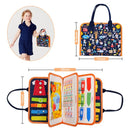 Montessori Educational Sensory Toys, 7 IN 1 Baby Busy Board, Preschool Learning Toys for Toddlers 1 2 3 4 Years Old