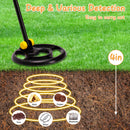 Metal Detector for Kids, CAUTUM Waterproof Search Coil 28" to 35" Adjustable Lightweight Metal Detector, Yellow