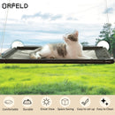 Cat Window Perch, ORFELD Cat Hammock Window Seat L 24" x W 15", Safety Cat Shelves, Black