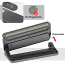 FEZEN Vacuum Sealer Machine, Automatic Food Sealer for Food Savers with Starter Kit, Dry & Moist Modes, LED Screen Indicator, Compact Vacuum Sealer, Easy to Clean, Silver&Black