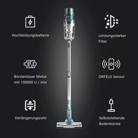 ORFELD Smarter 22KPa Stabstaubsauger C10G, bis zu 50 Min Laufzeit, für Teppiche und Harte Böden