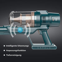 ORFELD Smarter 22KPa Stabstaubsauger C10G, bis zu 50 Min Laufzeit, für Teppiche und Harte Böden