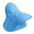 Neck and Shoulder Relaxer, Cervical Traction Device Neck Stretcher for TMJ Pain Relief, Chiropractic Pillow Blue