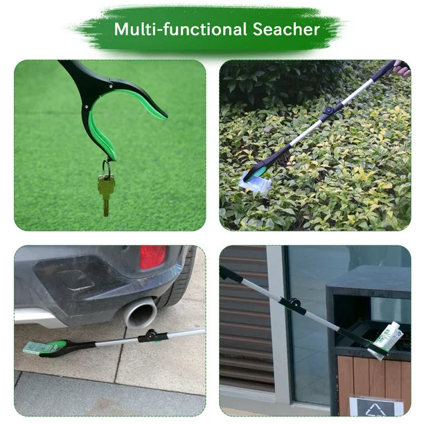 ORFELD 32" Extended Foldable Reacher Grabber, Easy to Use Trash Pick up Tool Reaching Aid, Garden Nabber Reacher Picker