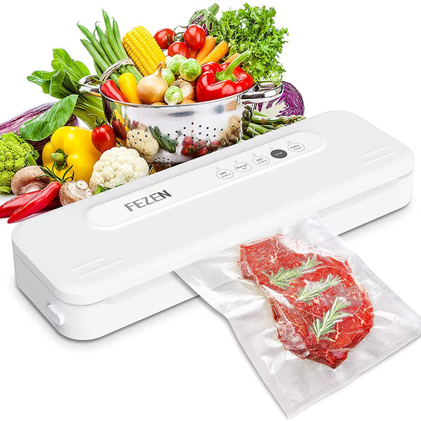 1pc Compact Vacuum Sealer Machine for Food Storage - Automatic Air Sealing  System for Dry and Moist Food - Includes 10 Seal Bags Starter Kit