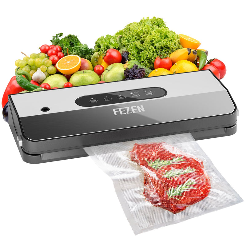 Automatic Vacuum Sealer for Food Savers - Safety Compact Vacuum Sealer  Machine with 4 Sealing Modes and Vacuum Seal Bags & Rolls Starter Kit for  Food