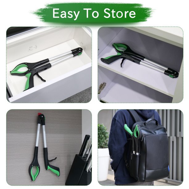Reacher Grabber Tool, Lightweight Extra Long Handy Trash Claw Grabber, Reaching Assist Tool for Trash Pick Up, Nabber, Litter Picker, Arm Extension