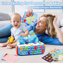 Baby Tissue Box Toy, CAUTUM Soft Pull Along Sensory Box for Toddlers, Crinkle Paper Boys Girls Early Education Toy Gift