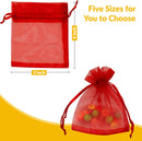 100PCS Organza Bags, 4x6 Inch Drawstring Gift Bags, Favor Bags, Mesh Sheer Gift Bags Set, Jewelry Organza Bags for Birthday, Thanksgiving, Christmas, Wedding Party, Baby Shower(Mulit Color)